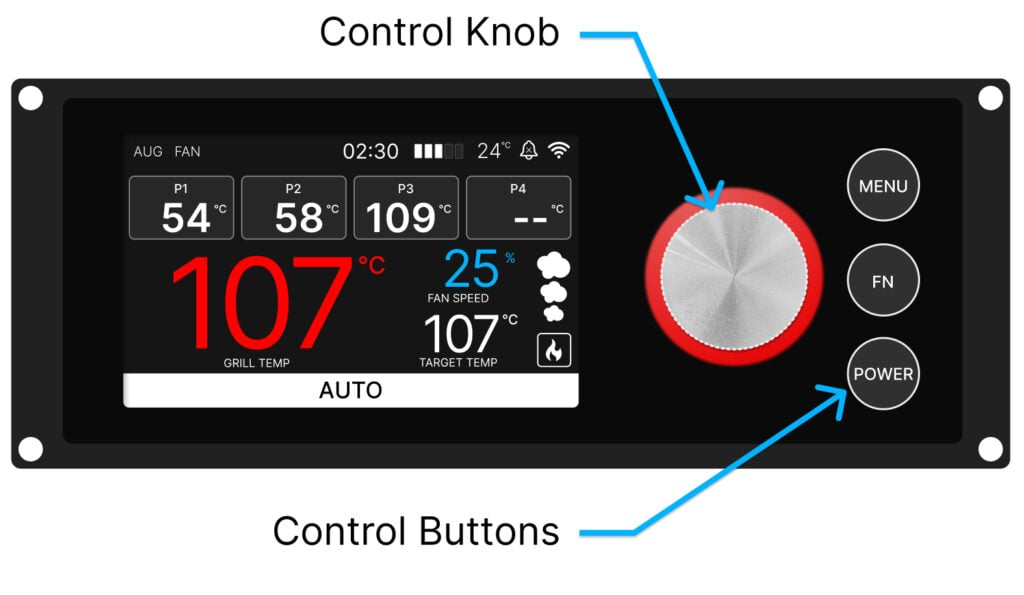 Trimal S1 grill controller panel knob and buttons