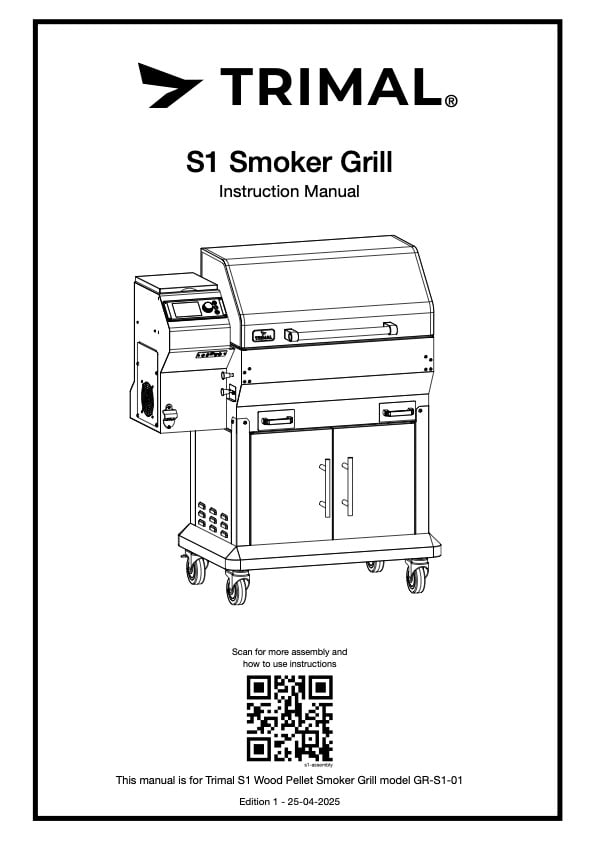 Trimal S1 grill instruction manual download