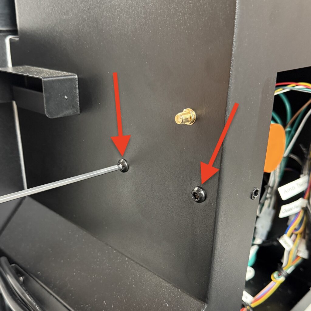 Remove AC box screws