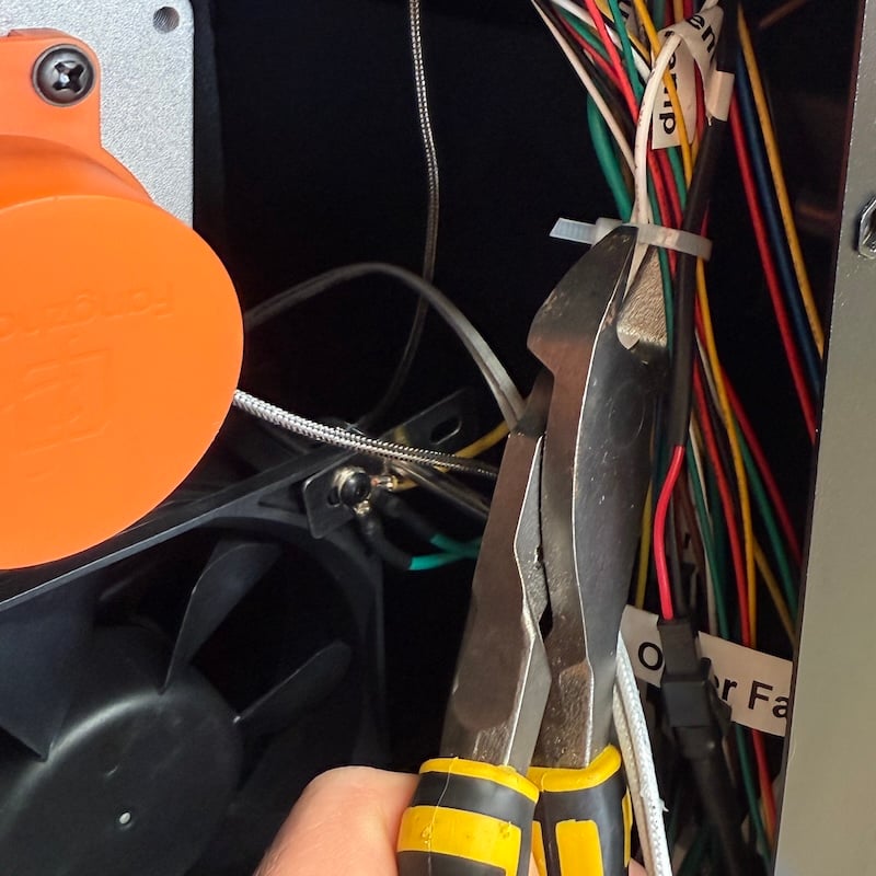 Cut cable ties